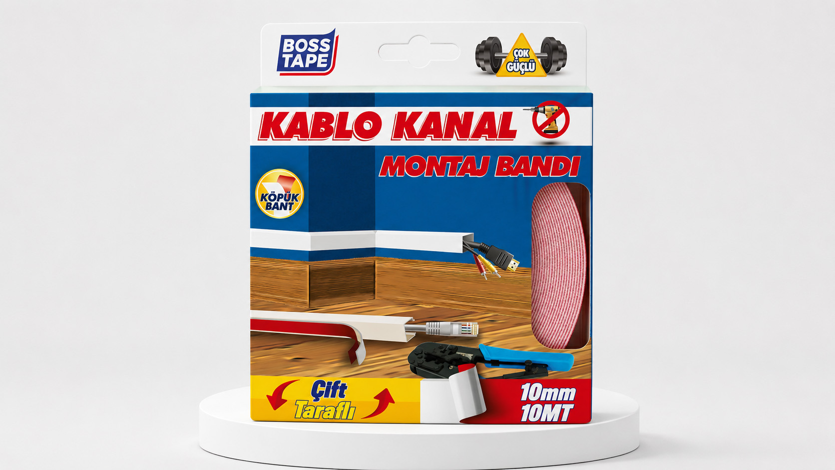 Kablo Kanal - Eşik Çıta Yapıştırma Bandı